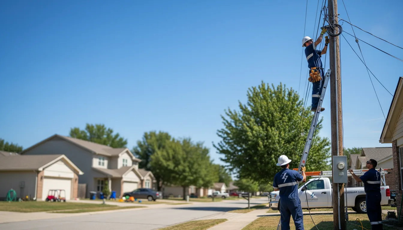 Residential electrician providing installation services in Blue Point, NY